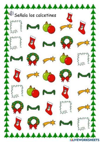 Señala los calcetines