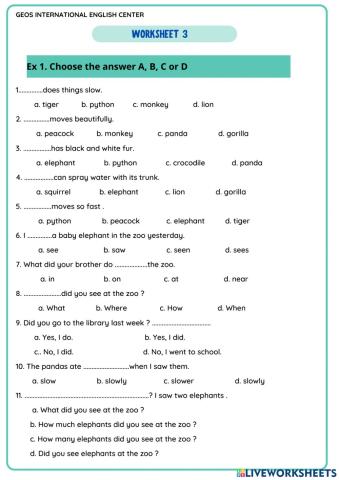 Worksheet-Unit 9