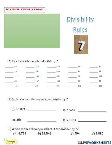 Divisibility7