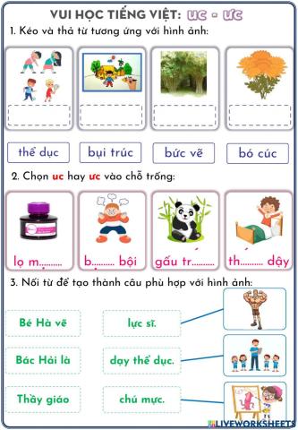 Phiếu ôn tập uc, ưc