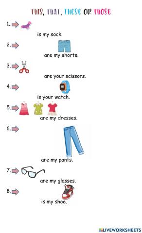 This, That, These or Those