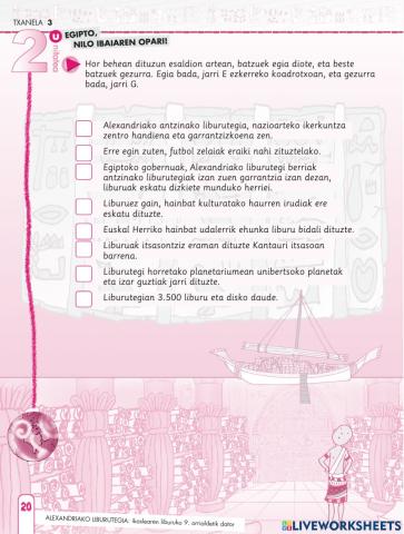 Euskal liburuak Egiptorako bidean