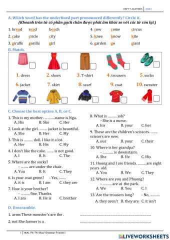 Grammar Friends 1 - U7