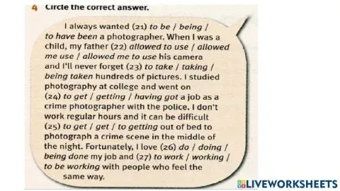 Infinitive-Gerund-Bare Infinitive