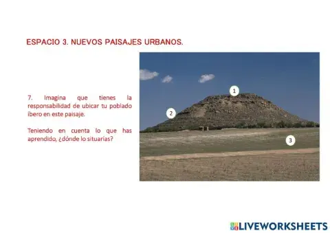 UBICACIÓN DE UN POBLADO ÍBERO