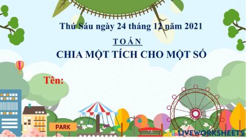 Chia một tích cho một số
