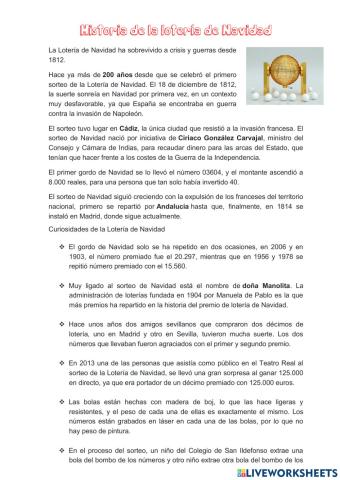 La lotería de Navidad