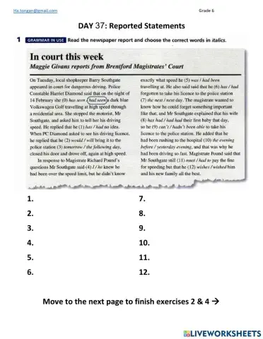 G6 Day 37 Reported 2