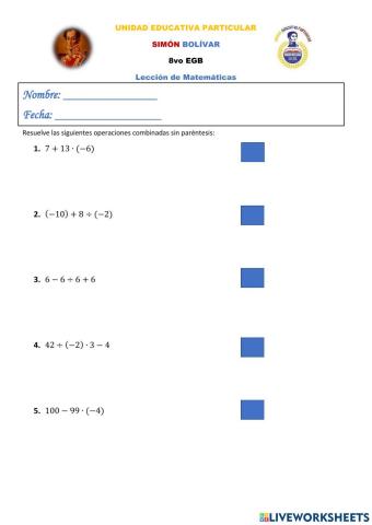 Operaciones Combinadas