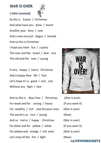 War is over song
