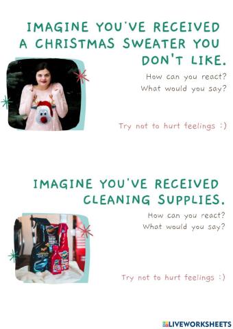 Reacting to bad presents