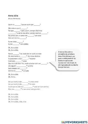 Anna Júlia - Los Hermanos