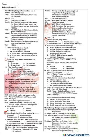 Penilaian Harian Bersama 1 Kelas 9 Semester Gasal 2021-2022