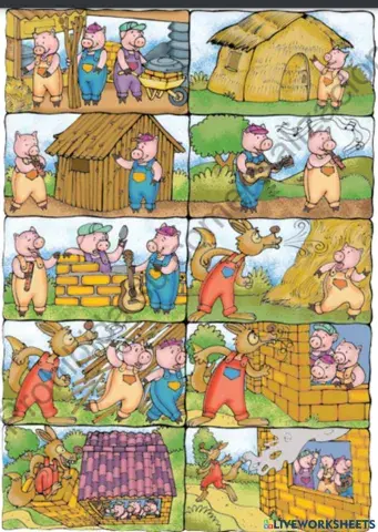 Cuento de los tres cerditos- Orden secuencial