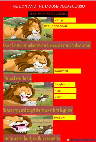 The lion and the mouse