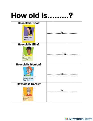 How old is.....?