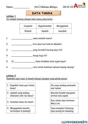 Std 3A & 3B BM 280122