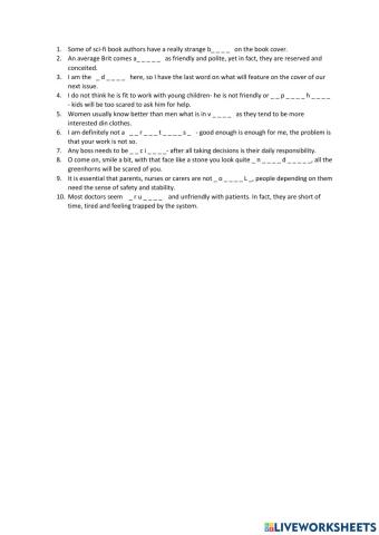 Market leader upper unit 7 text extra voc exercise