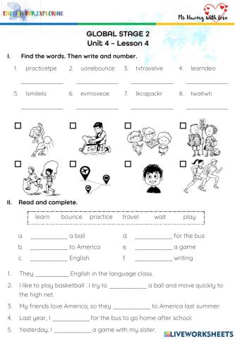 Global Stage 2 - Unit 4 Explore language