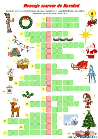Crucigrama Navideño