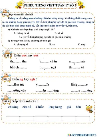 Tiếng Việt tuần 17 số 2