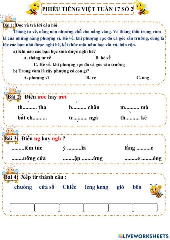 Tiếng Việt tuần 17 số 2