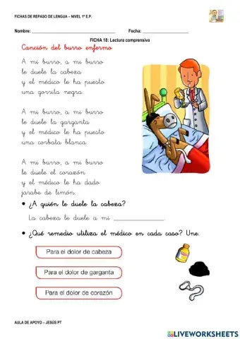 Ficha Lengua 18-1EP-Lectura comprensiva