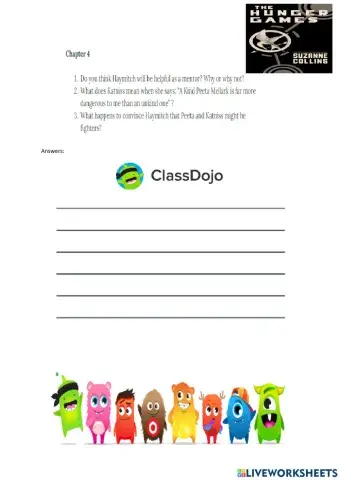 Hunger Games Chapter 4 Questions