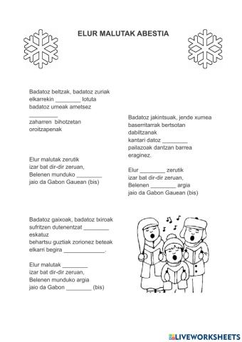 Elur malutak abestia