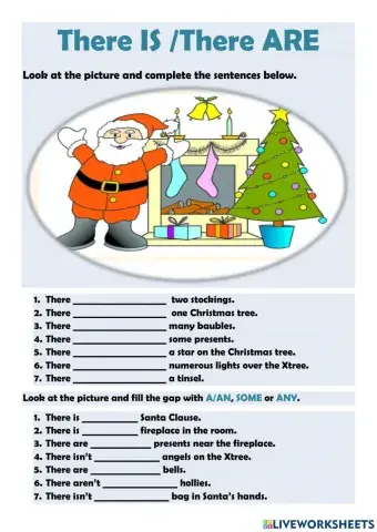 Christmas. There is-are-some-any