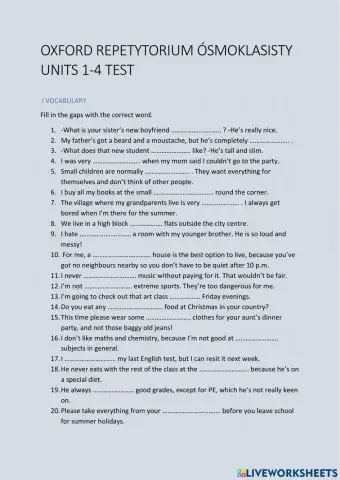 Egzamin Ósmoklasisty Repetytorium Oxford