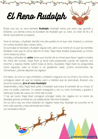 Comprensión lectora - Rudolph