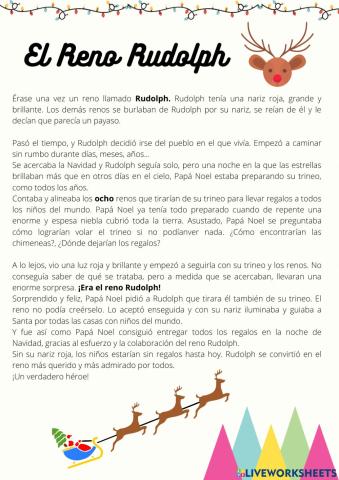Comprensión lectora - Rudolph