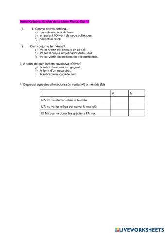 Anna Kadabra. El club de la Lluna Plena. Cap 11.