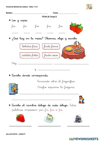 Ficha Lengua 20-1EP-Grupo fr