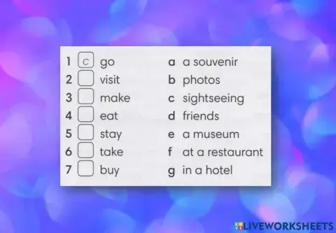 Travel vocabulary for kids