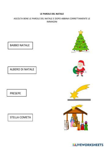 Le parole del natale