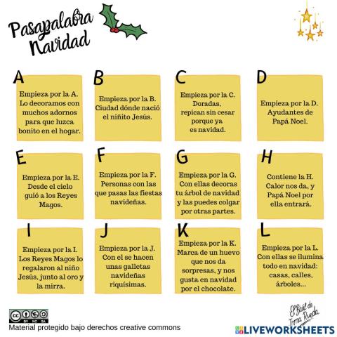 Pasapalabra navideño