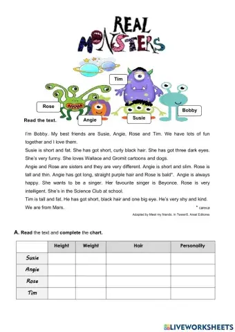 Real Monsters - Reading