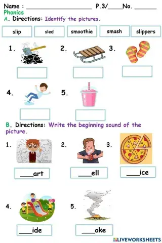 Sm and sl consonant blends