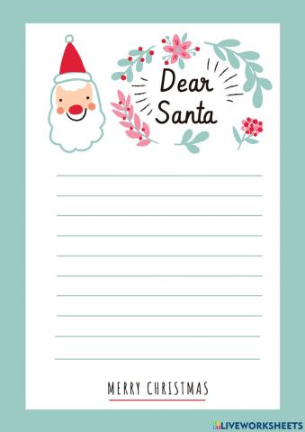 Letter to Santa Claus