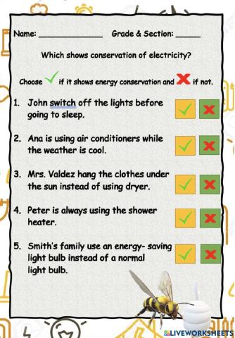 Conservation of Electricity