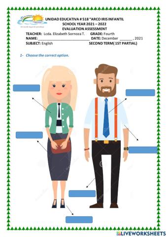 Aporte 4th english 1p 2q