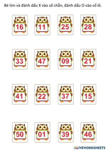 Số chẵn số lẻ