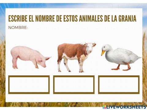 Animales de la granja