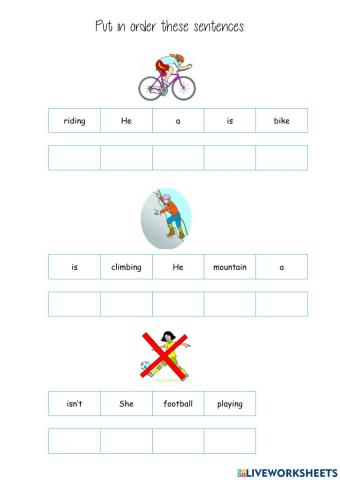 Unit 3 put in order extreme sports