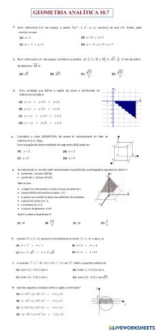 Geometria Analítica 10.7