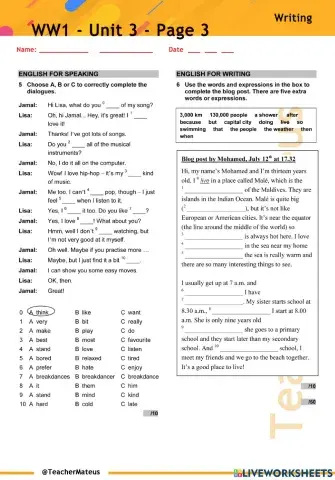 WW1 - Unit 3 - Page 3