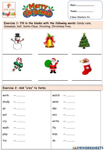 Starters 3A- Christmas