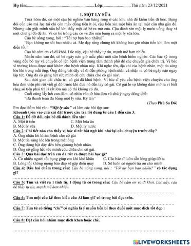 Đọc hiểu tv cki